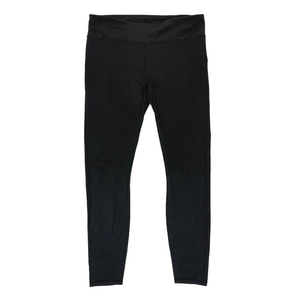 FABLETICS Mid Rise 7/8 Legging M/L Black Skinny Stretch Hidden Pocket EUC B93